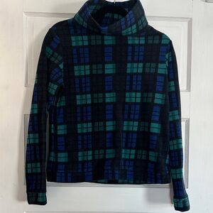 Dudley Stephens Black and Blue Plaid Fleece